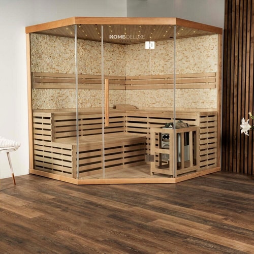 HOME DELUXE Sauna »Skyline XL BIG Kunststeinwand«